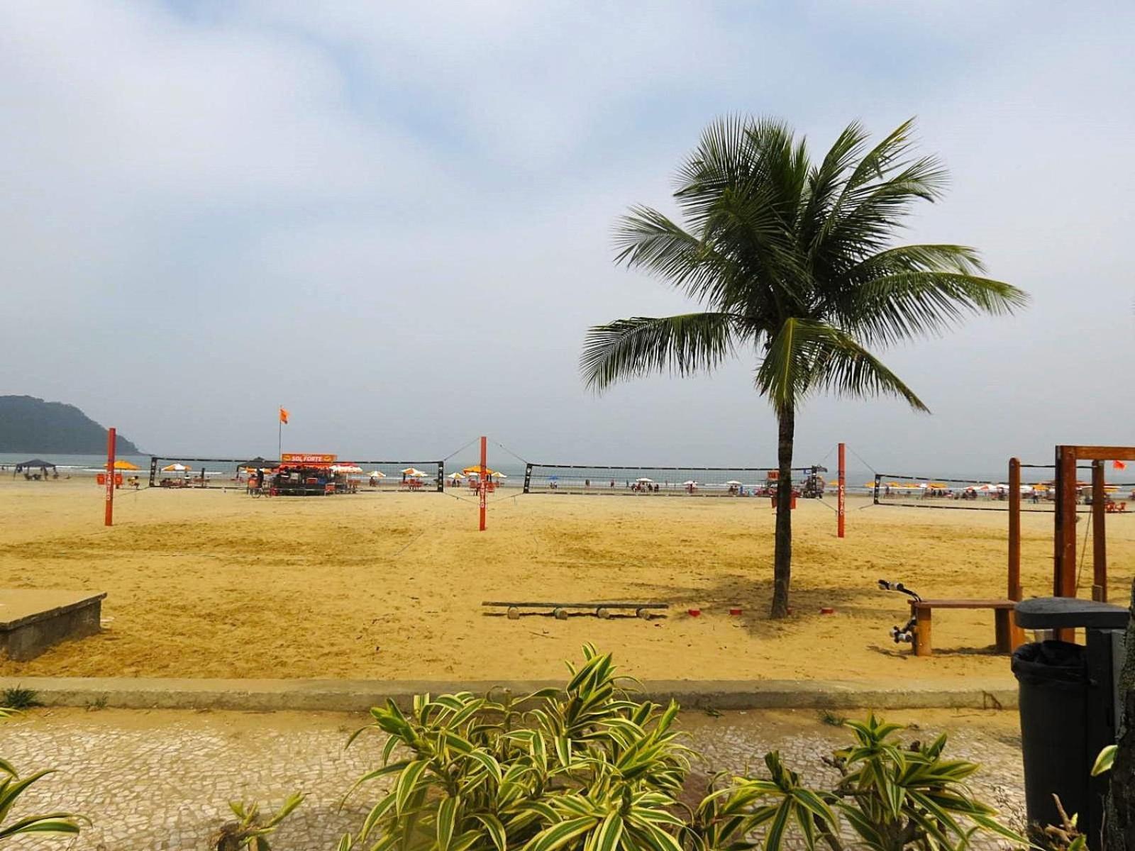113 Canto Do Forte - 1Dorm - 200 M Da Praia E 20M Dos Bares E Restaurantes - Estacionamento Gratuito E Wi Fi , Tv A Cabo Praia Grande  Exterior foto